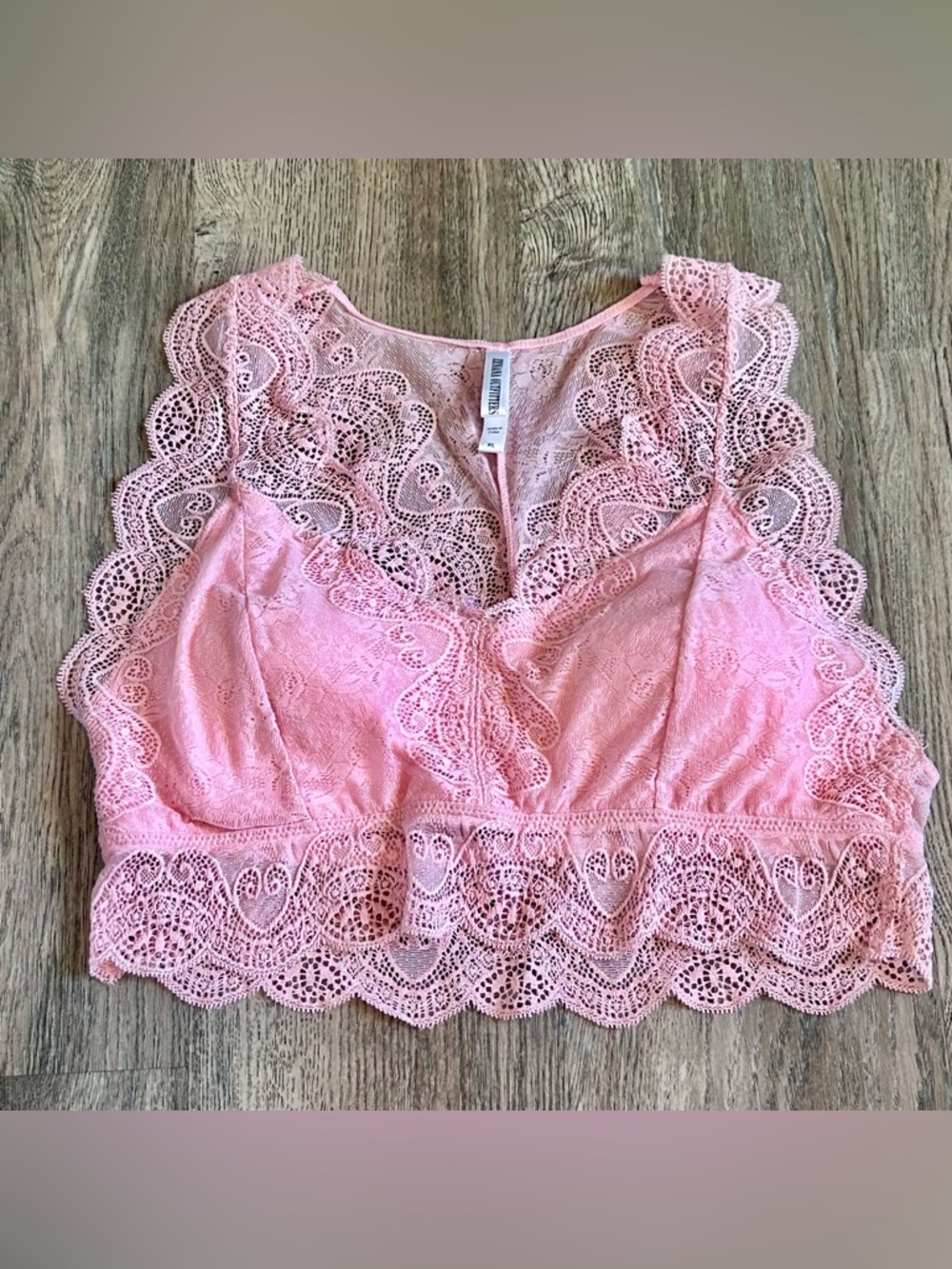 Zenana Outfitters Pink Lace Bralette